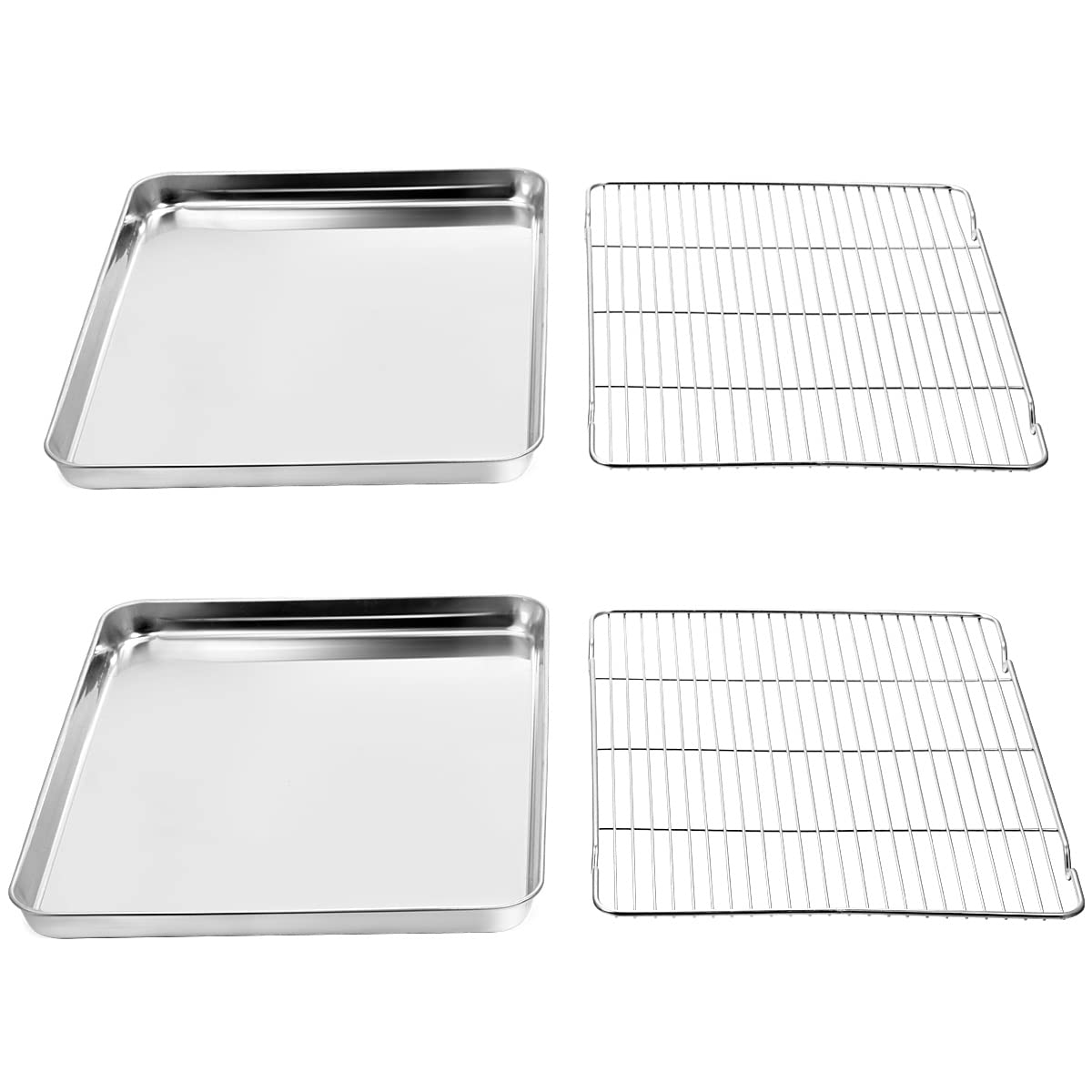 Wildone baking sheet 16x12 edge detail highlights smooth rolled edges for safe handling.
