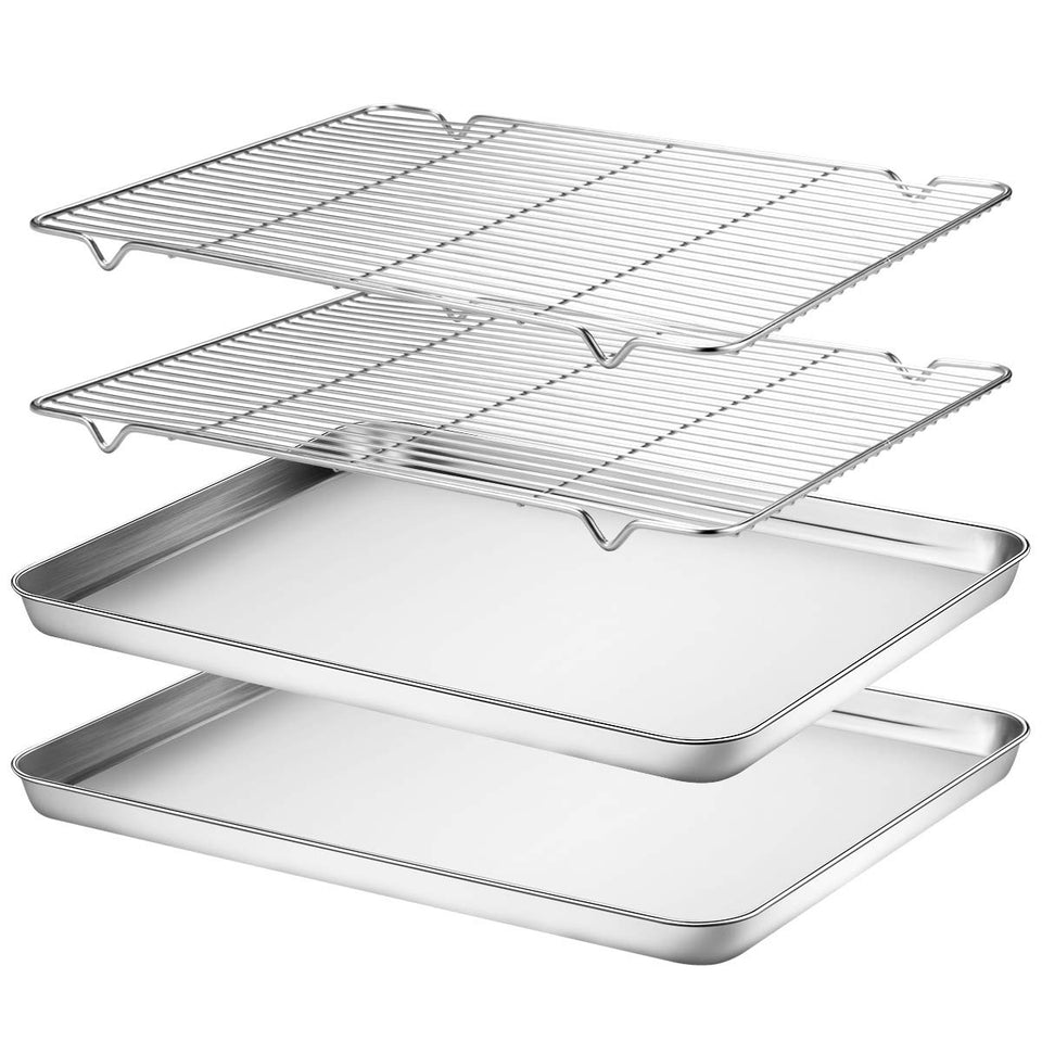 Wildone baking sheet set in oven for even heat distribution.