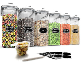 Wildone cereal storage set front view for organized pantry and freshness.