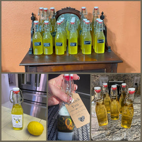 WILLDAN 12-pack of glass bottles neatly organized for home use.