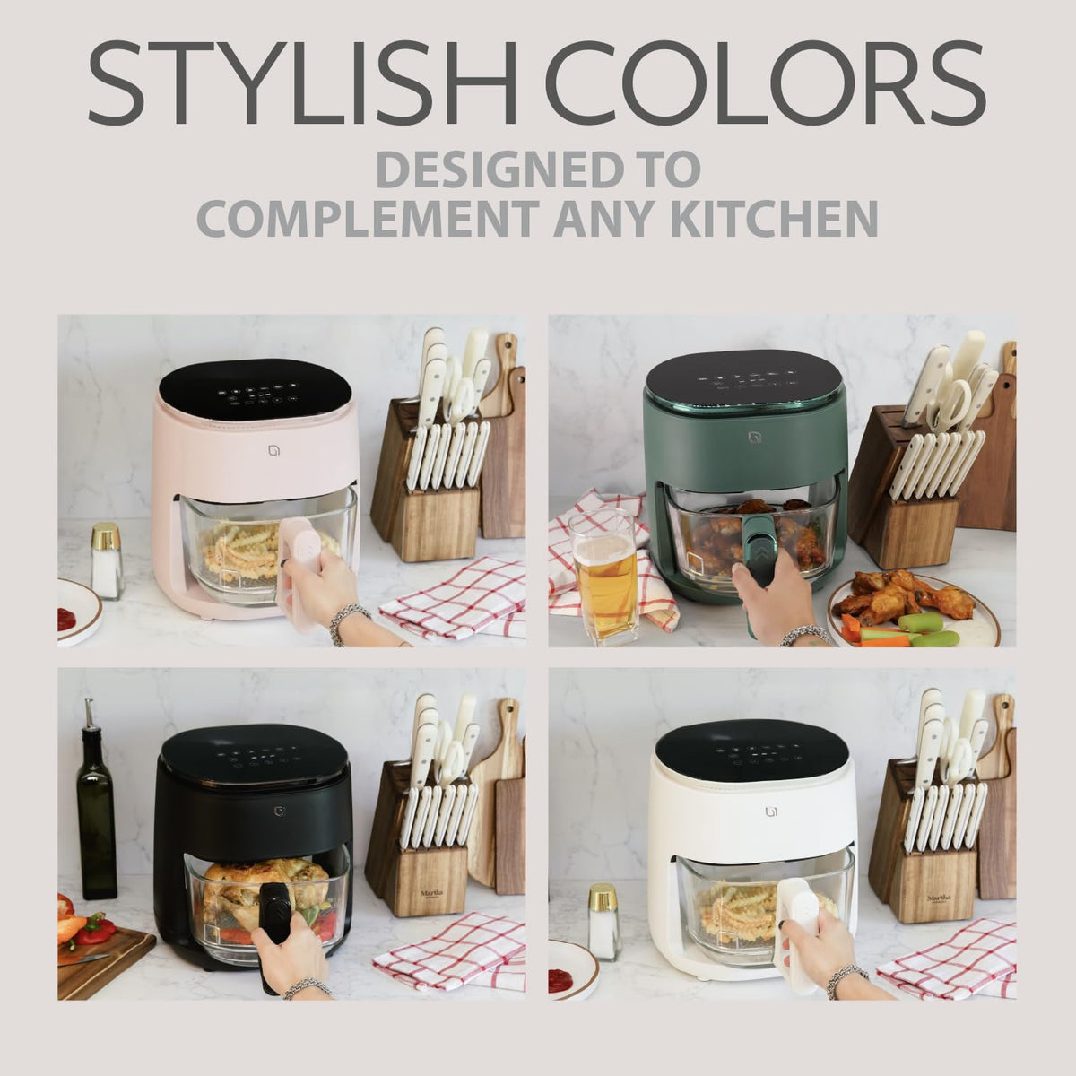 Willow dishwasher-safe glass basket and crisper plate simplify cleanup
