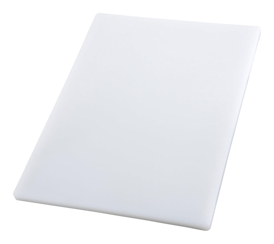 Winco CBH-1520 cutting board top view with large prep surface and stain resistance.
