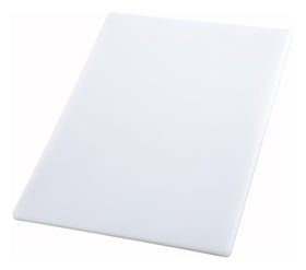 Winco cutting board 18x24 white with non-porous surface resists staining