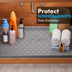 Winisok multi-purpose mat used in kitchen and bathroom cabinets.