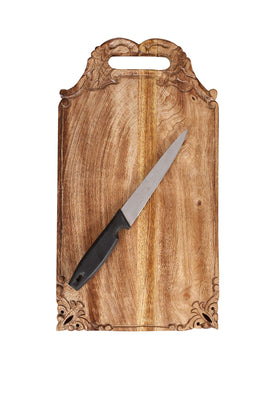 Winlay edge-grain tray close-up emphasizes craftsmanship and texture.