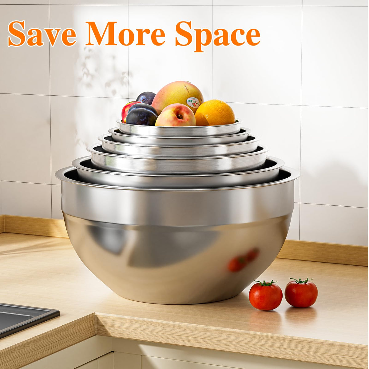 Winproper three attachments slice, shred and grate directly into bowls