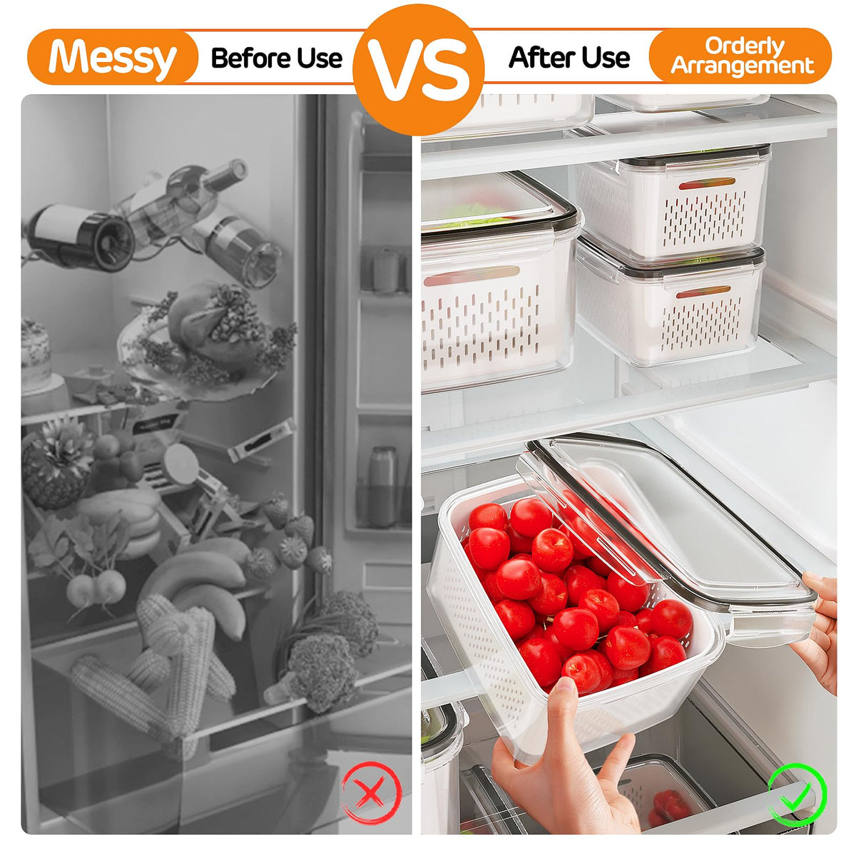 Versatile Winproper containers for fruits, vegetables, rice, and snacks