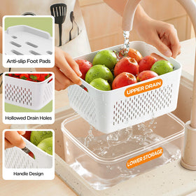 Winproper removable colanders simplify rinsing and draining produce