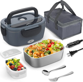 WisaKey electric heated lunch box outside shell, ideal for keeping meals warm on the move.
