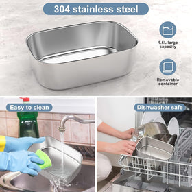 WisaKey lunch box dishwasher safe insert, quick cleanup after work or class.