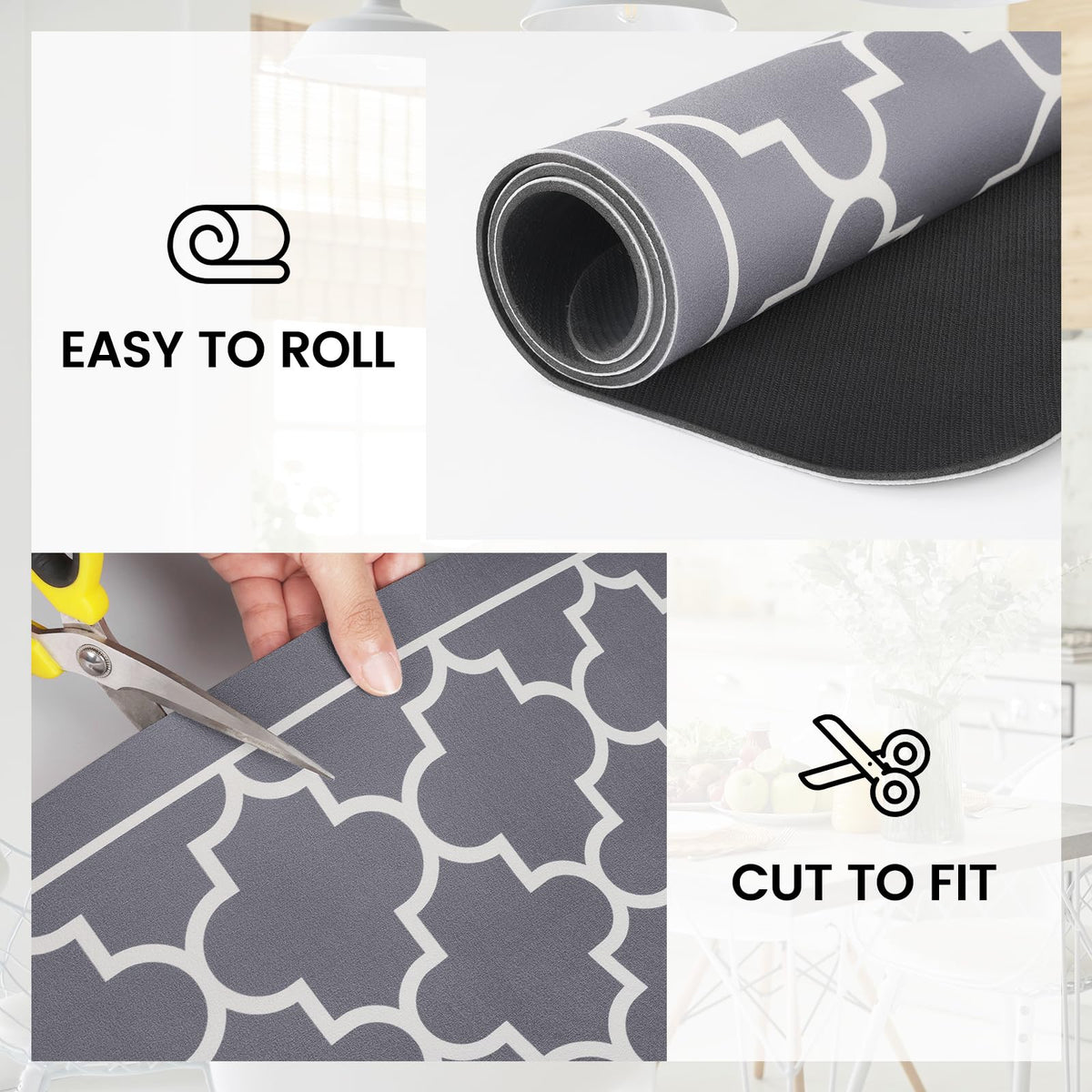 WISELIFE four-leaf pattern adds style to the mat.