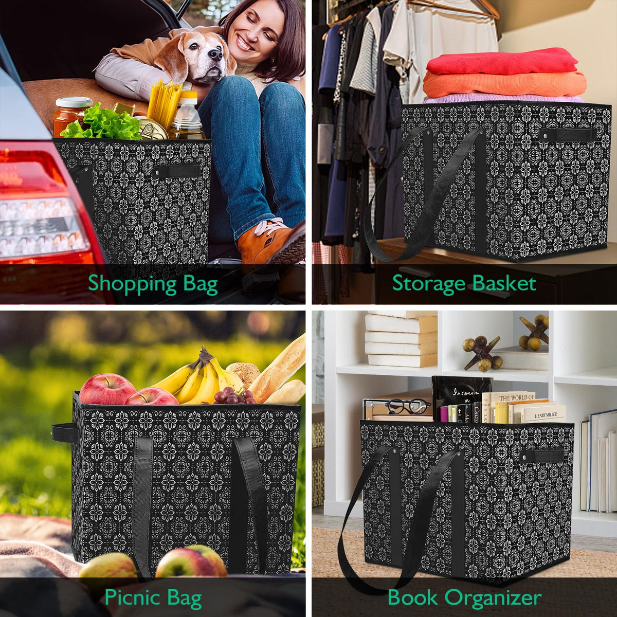 WISELIFE bags folded compact for easy storage and travel
