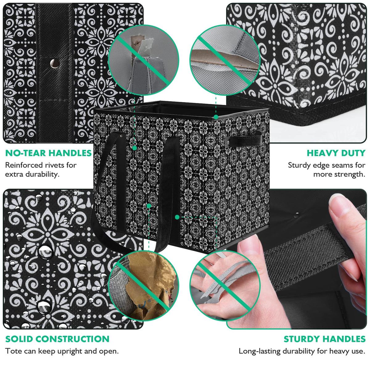 WISELIFE bags featuring shoulder strap and handles for easy carrying
