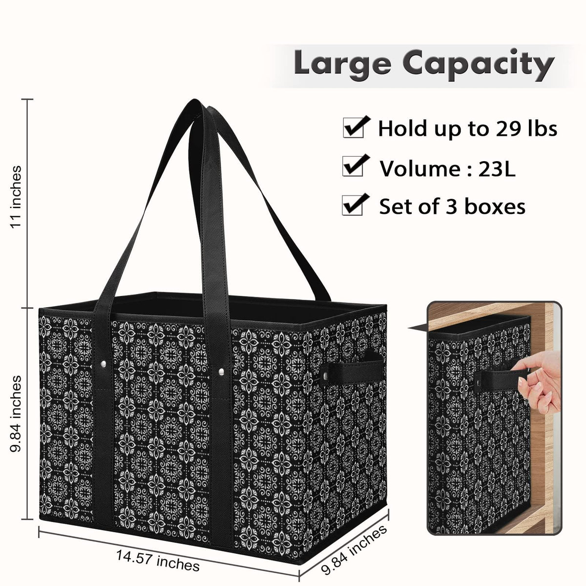 WiseLife bag with water resistant coating protects items during light rain