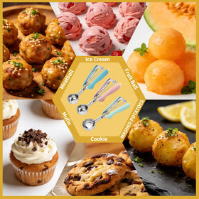 Wisvenio blue grip helps quick size recognition in busy kitchens.