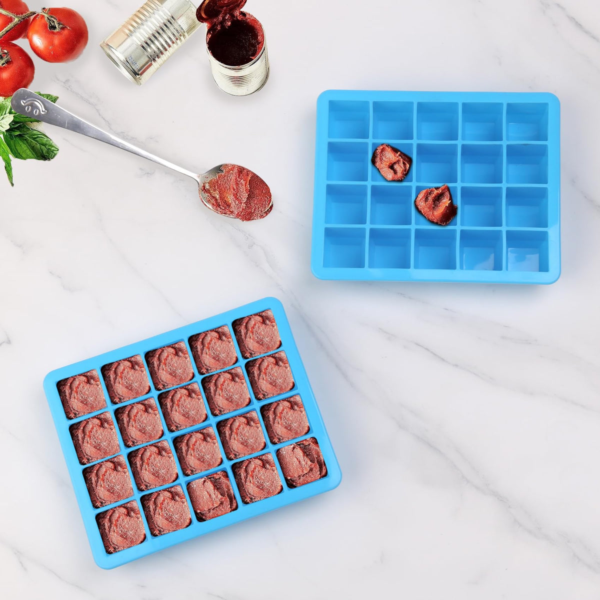 witice silicone freezer mold for ginger portions, mess-free freezing