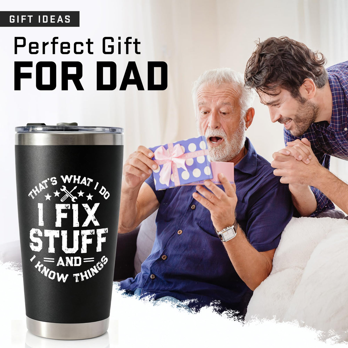 WITTSPOT 20oz tumbler demonstrates heat retention for hot drinks.