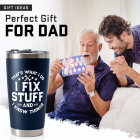 WITTSPOT 20oz tumbler with lid open, easy pour and seal.