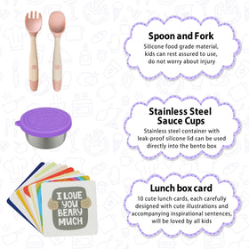 Wiwens stainless steel sauce cups contain sauces securely.