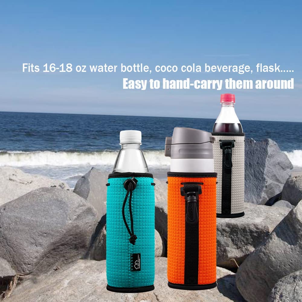 WK IEASON blue neoprene sleeve with non-slip surface for bottle handling