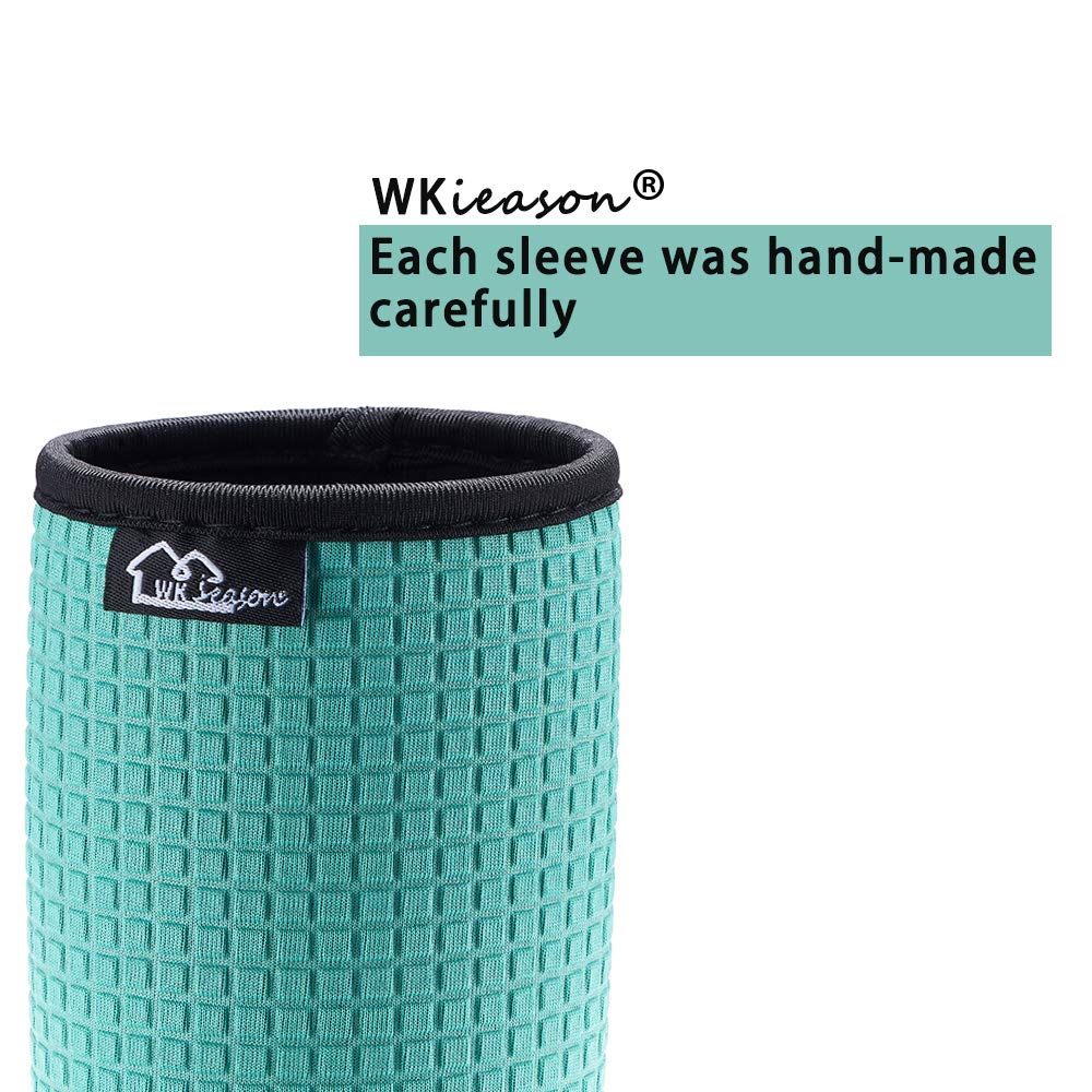 WK IEASON red vivid color sleeve enhances style while insulating beverages.