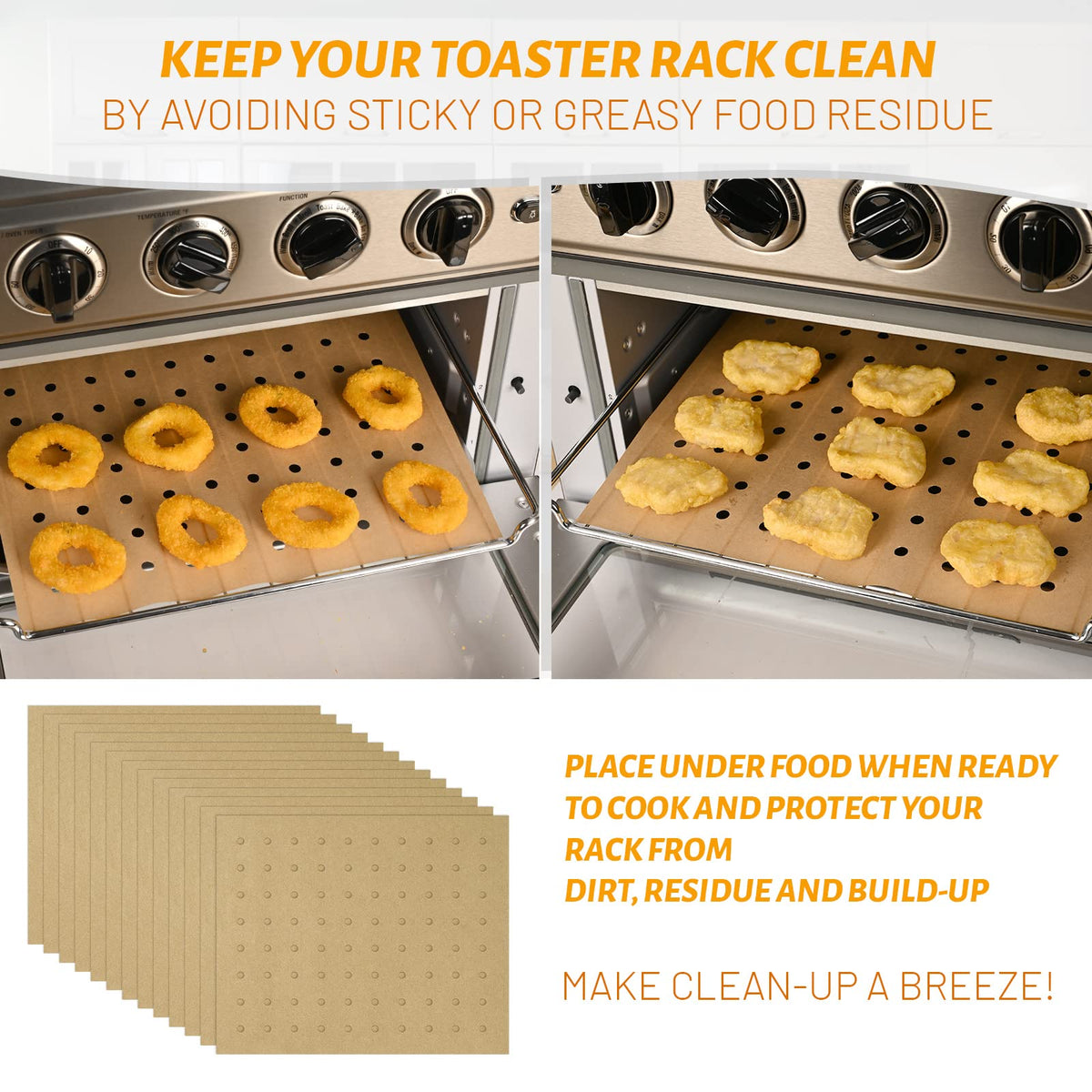 WMKGG heat-resistant parchment withstands -68 to 425°F for cooking versatility