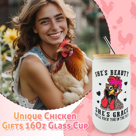 WOFIROY chicken gifts tote bag for everyday carry with farmhouse charm.