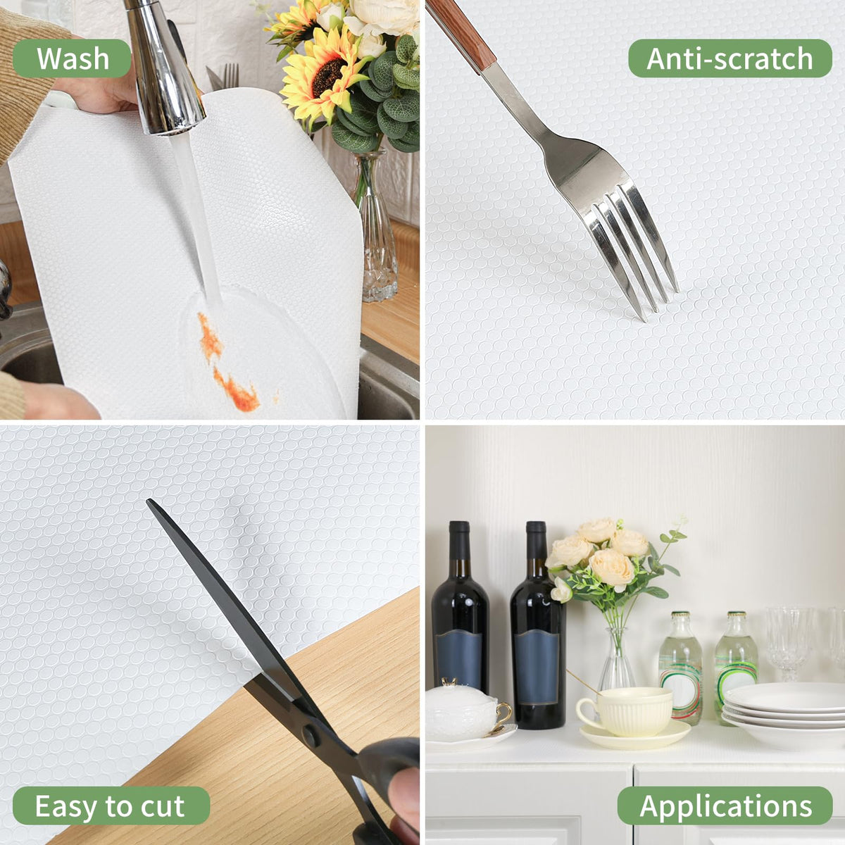 wohomuke shelf liner closeup highlights BPA-free EVA material