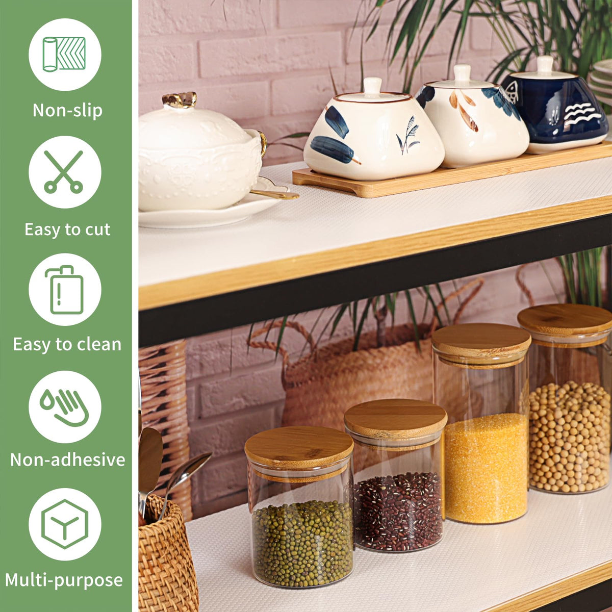 wohomuke kitchen shelf mat offers versatile protection and prep space