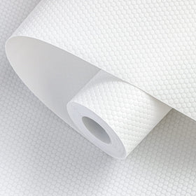 wohomuke shelf liner in white 11x20 ft covering a cabinet for easy cleanup