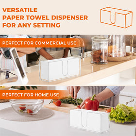 Holds C-fold, Z-fold, tri-fold, and multi-fold towels in WOHUGEKOKO