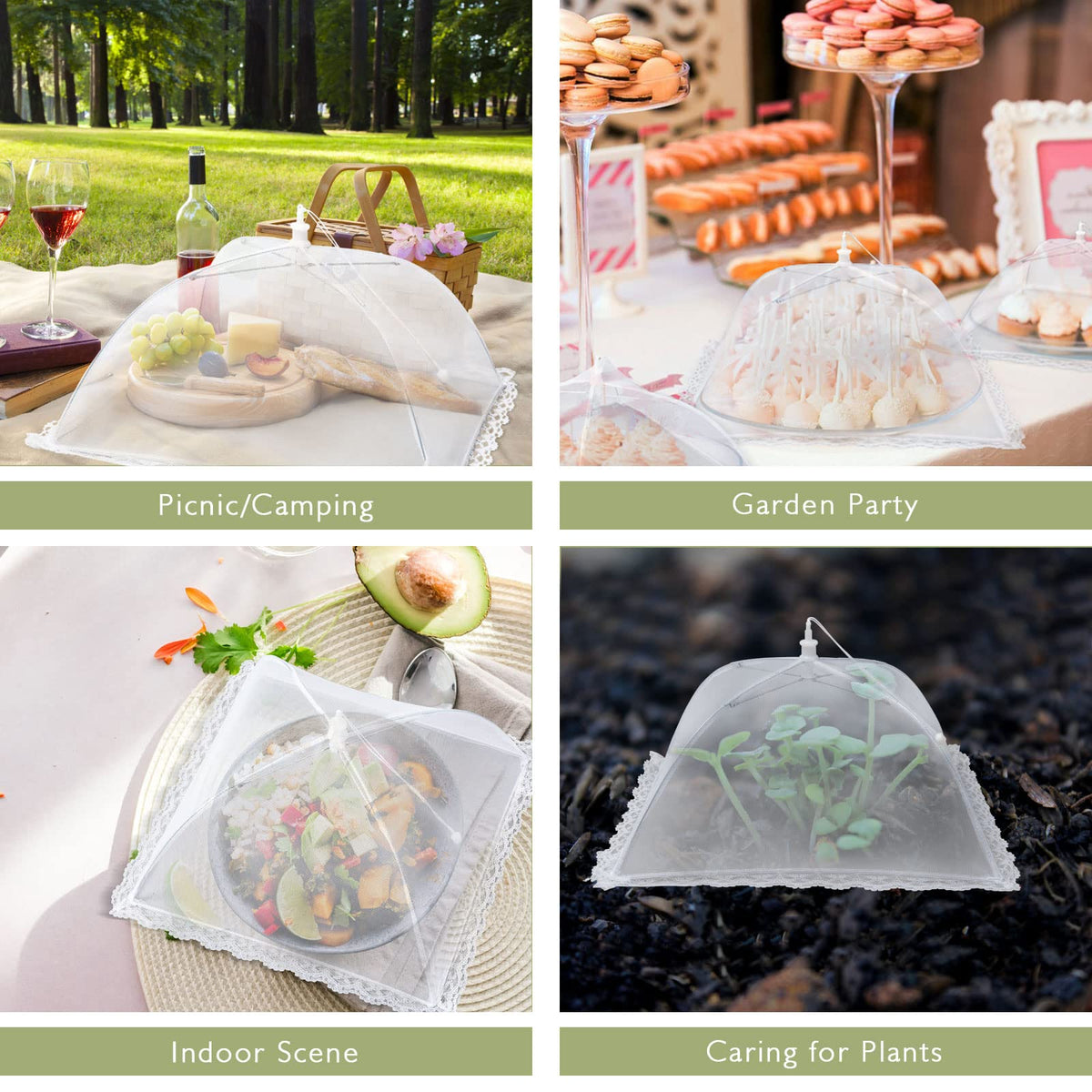 Wokuya 7Pack 12x12 portable tents simplify outdoor serving