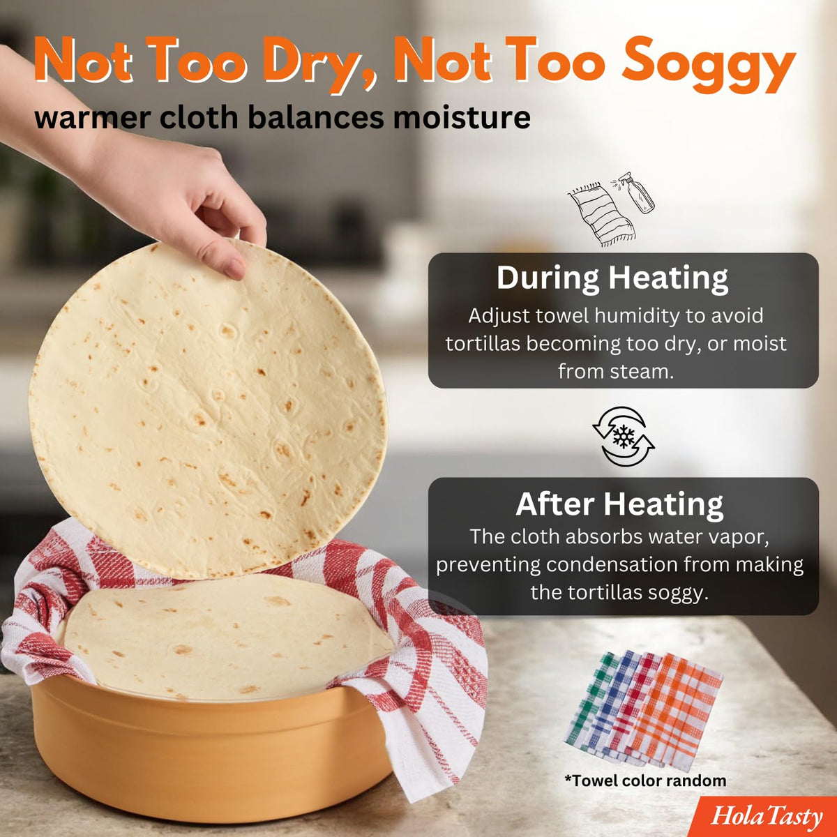 Woobud 8-5-inch inner diameter fits 6–8 inch tortillas