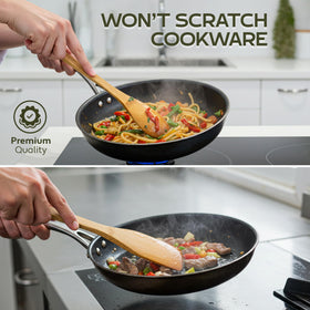 Woodlands USA easy-clean odor-free utensils, stain-resistant for daily cooking.