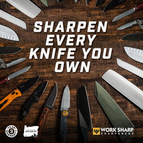 Work Sharp Elite in-field use shows rugged outdoor sharpening capability