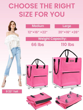 WORKPRO rolling bag with 110 lb capacity handles heavy loads