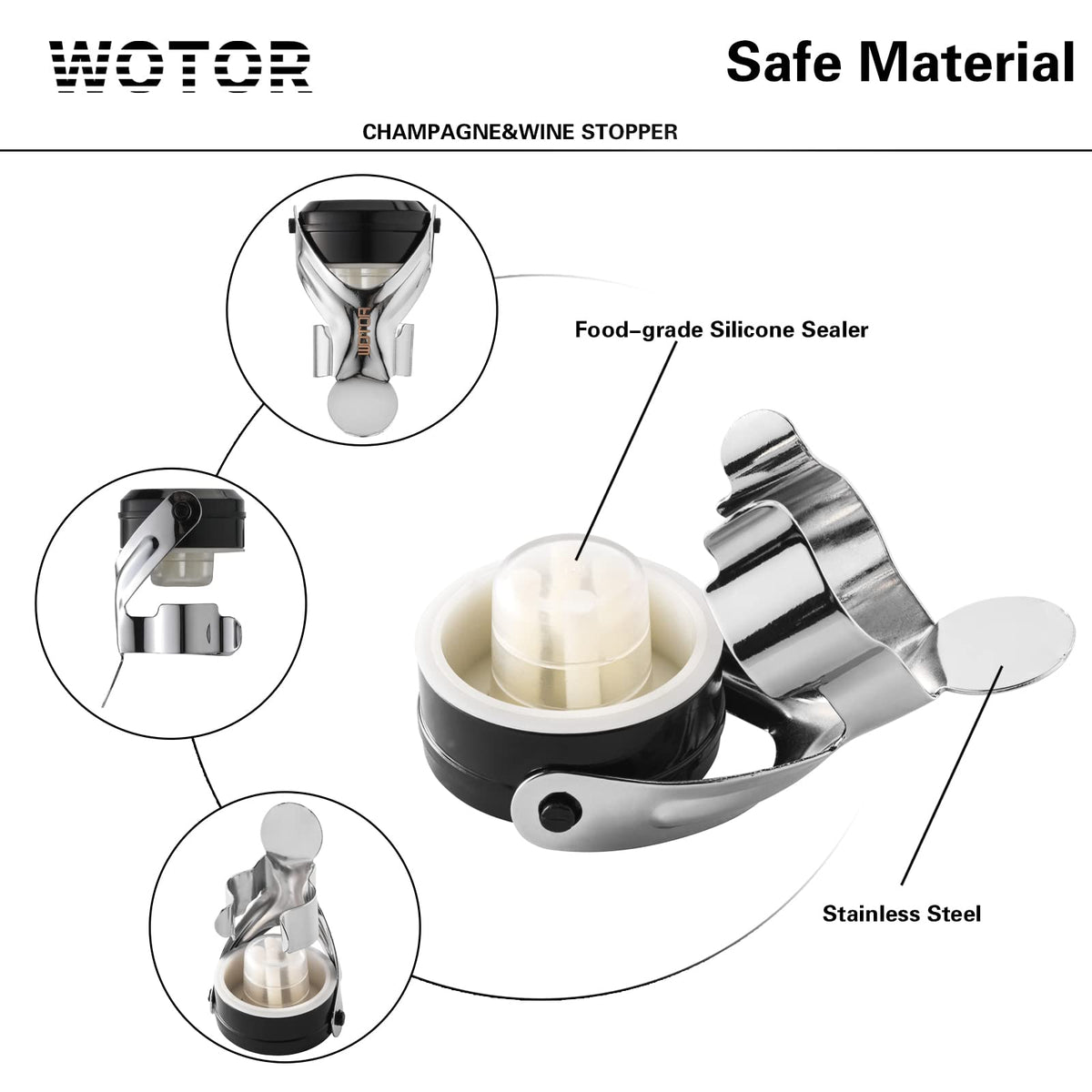 WOTOR reusable wine saver keeps bottles fresh longer.