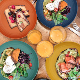 Wrova 8inch kitchen-dorm plate for everyday use