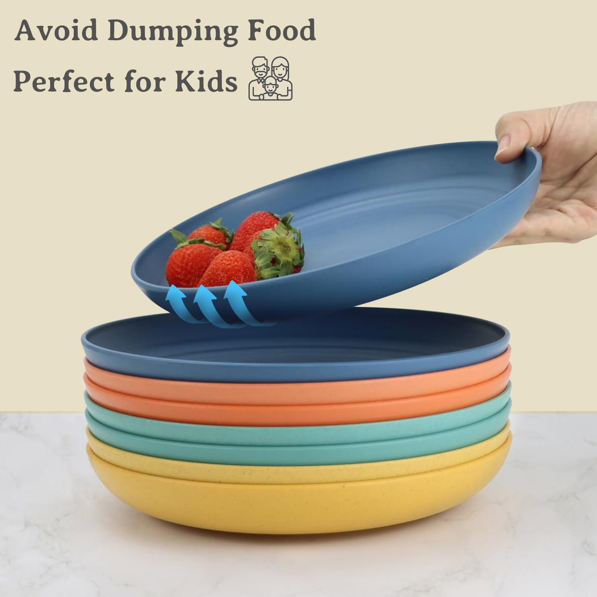 Wrova colorful series offers four color options for kids meals.