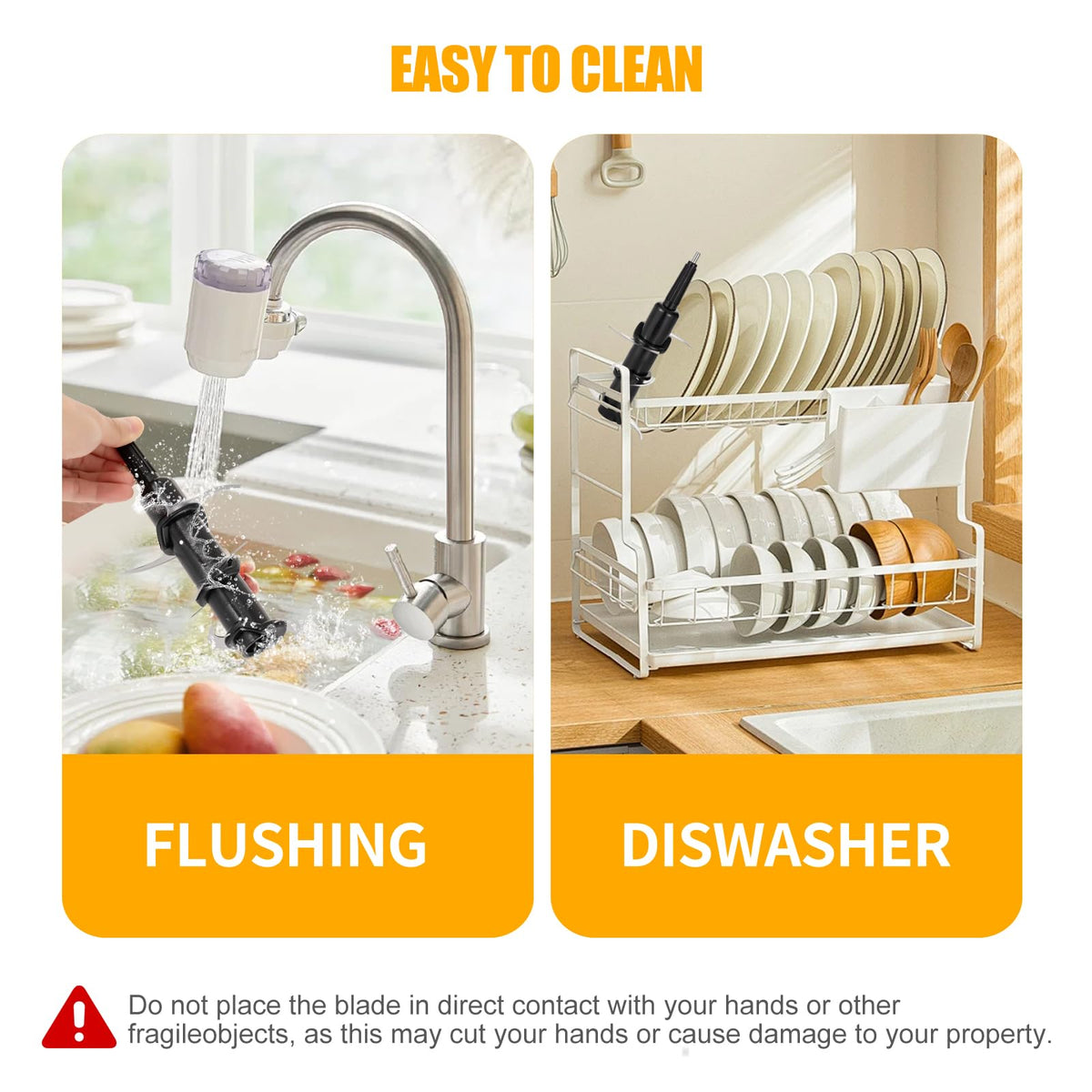 WSSJHYY easy-clean blade design simplifies maintenance after blending.