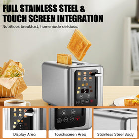 WUNLY removable crumb tray simplifies cleaning after use