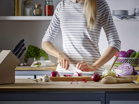 Wüsthof Gourmet knife warranty label signaling quality and support.