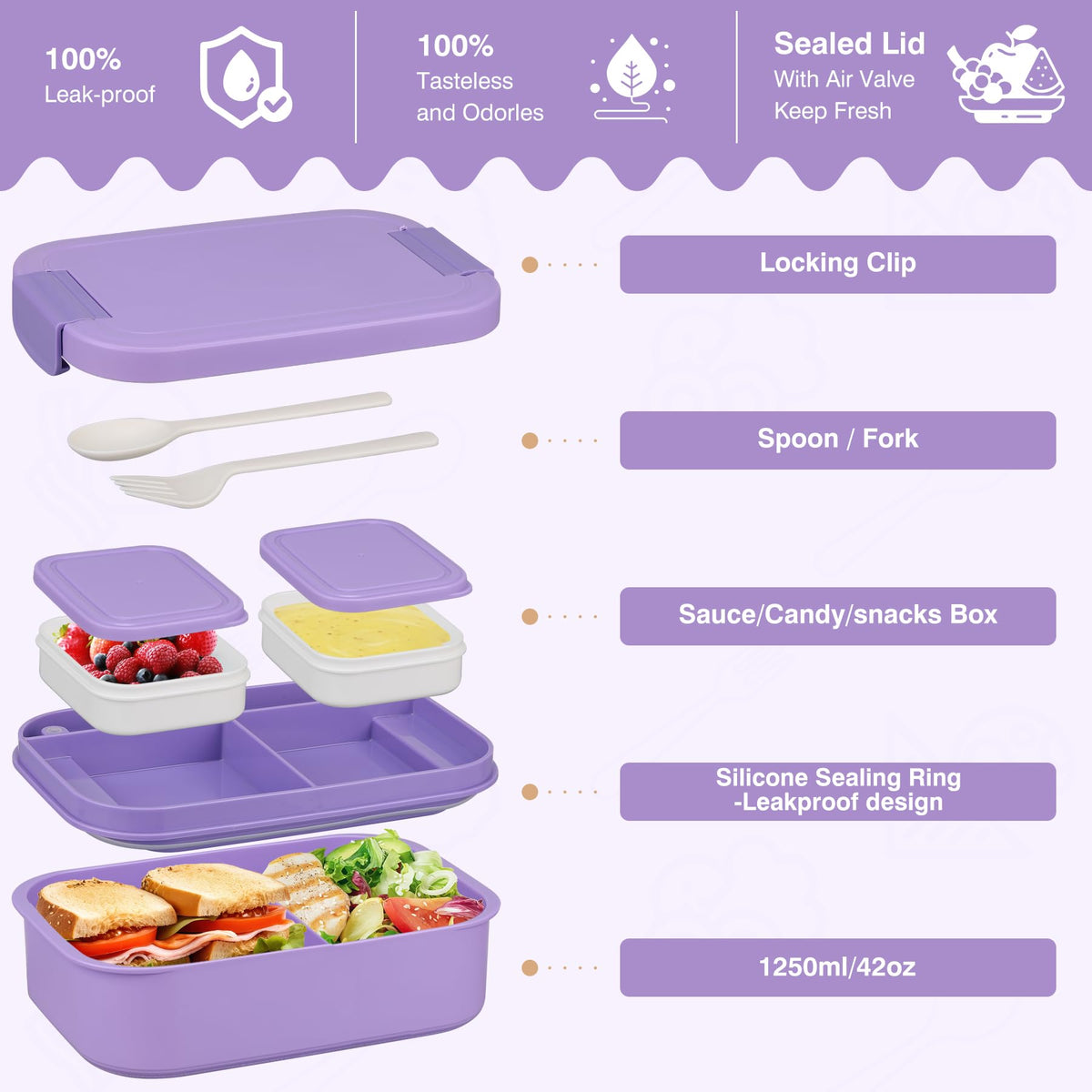 WyfKyd sauce boxes keep sauces fresh and mess-free.