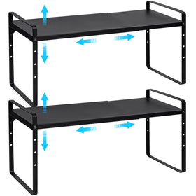 X-cosrack expandable shelf 15-25 inch fits cabinet for flexible storage