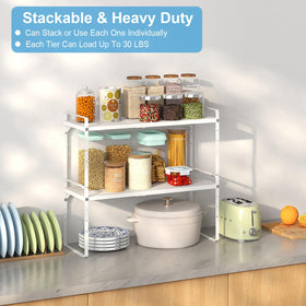 X-cosrack multi-use kitchen organizer for plates mugs and snacks