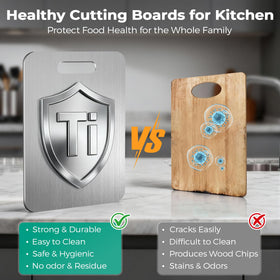 Xanthic Katuchef dual-sided titanium board for meats and produce