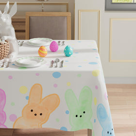 XCHI Easter rabbits watercolor design elevates table decor for celebrations
