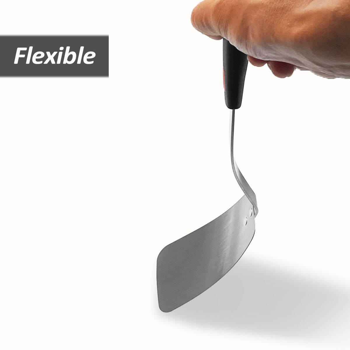 XiaoZu spatula ideal for cast iron skillets and sauté pans.