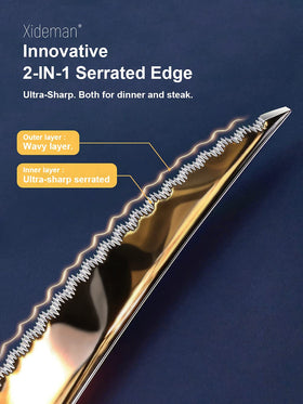 Xideman 18/10 stainless steel finish highlighting durability and shine