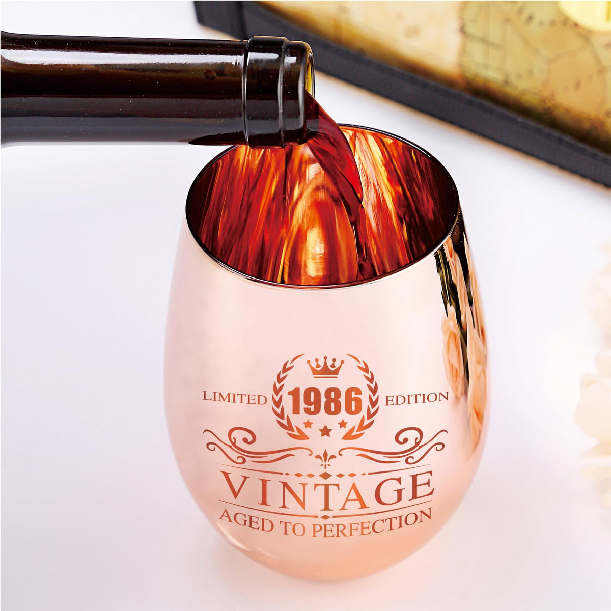 Xilaxila stemless 18oz wine glass suitable for everyday beverages and toasts.